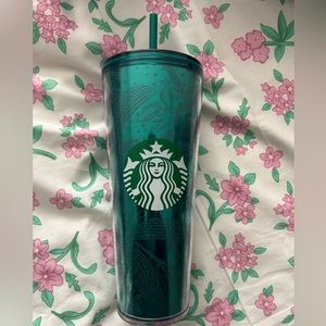 2021 Green Glitter Starbucks 24 oz Tumbler